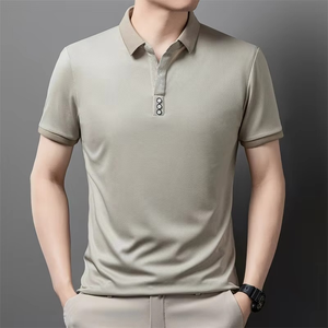 Nueva Camiseta Polo para Hombre, Casual, de Color Sólido, Transpirable, de Manga Corta, para Hombres de Mediana Edad, Estilo Business - Product Image 6