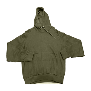 <b>Men</b> Fleece Hoodie Solid Color Casual <b>Pullover</b> Hooded Sweatshirt Regular Sleeve Front Pocket Knitted Loose Fit Autumn Wear - Product Image 4