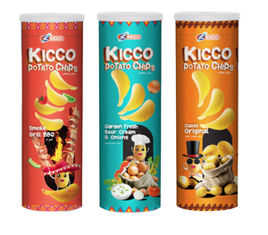 Combo de chips de pommes de terre croustillantes salées et acidulées préférées de Malaisie avec saveurs BBQ et originales, snacks exotiques, articles en vrac - Product Image 1