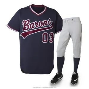 New Sports Team baseball uniform Latest Sports Wear Custom Baseball Uniforms/ Custom Sublimation Baseball Jersey and Pant Set