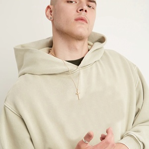 Sweat-shirt à capuche pour homme, coupe classique, 100% coton molletonné, vêtement d'hiver décontracté, anti-boulochage, séchage rapide, avec poche - Product Image 6
