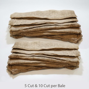 Tissu en toile de jute tissée 100% écologique, absorbant l'humidité, poids moyen 5,5 oz, largeur 39 pouces, pour la construction et le durcissement du béton - Product Image 3