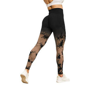 OEM 2026 <b>legging</b> high waist seamless Knitted gradient <b>tie</b> <b>dye</b> yoga <b>leggings</b> women fashion athletic wear yoga long <b>leggings</b> - Product Image 3