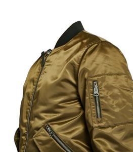 2025 ropa de invierno Vintage logotipo bordado personalizado chaqueta de bombardero de béisbol de cuero ropa de moda buena y de alta calidad - Product Image 6