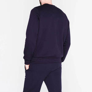 Sweat-shirts d'hiver pour hommes de haute qualité, 100 % coton molletonné, couleur unie, personnalisables avec logo, manches longues. - Product Image 1