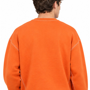 Sweat-shirt surdimensionné épais pour homme en molleton de coton à col rond, style décontracté urbain, marque privée, exportateur en gros, commerce de gros - Product Image 6