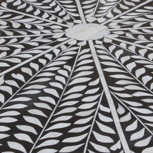 Mesa con Incrustaciones de Hueso de ILAHI, Diseño Moderno con Detalles de Ágata, Almacenamiento Portátil, Muebles para el Hogar - Product Image 2