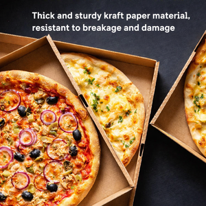 Boîtes à pizza en papier durables en gros, 2 mm d'épaisseur, emballage alimentaire sûr avec finition brillante, design pliable - Product Image 2