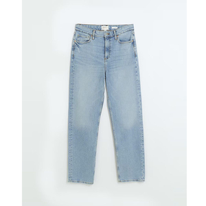 Jeans Casuales de Cintura Alta para Mujer, Lavados por el Fabricante, Jeans Ajustados Personalizados para Chicas, Pantalones de Mezclilla - Product Image 5