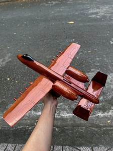 Modèle d'avion en bois A-10 Thunderbolt, modèle réduit en bois massif, fabrication artisanale, provenant du Vietnam - Product Image 5