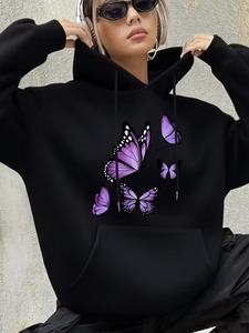 Sweat-shirts à capuche tendance pour femmes, doublés, personnalisés, tie-dye, ODM, vente en gros, directement de l'usine - Product Image 6