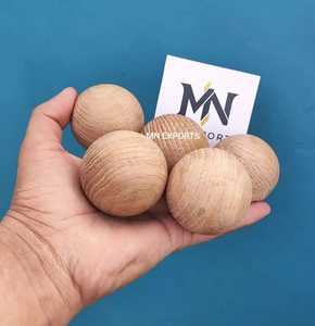 <b>Rustic</b> Cedar Wood Plant Pattern Round Spheres Hand Sanded Natural Wood Decorative Storage for Closet <b>Wardrobe</b> - Product Image 5