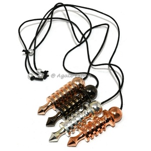 ลูกตุ้มทรงกรวยทำจากโลหะทองเหลืองแกะสลักทำด้วยมือสำหรับเจาะโลหะ - Product Image 5