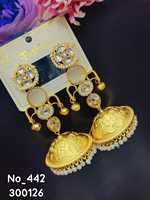 Boucles d'oreilles pendantes géométriques tendance en alliage finition or avec diamants américains et perles pour femmes, idéales pour les soirées et mariages