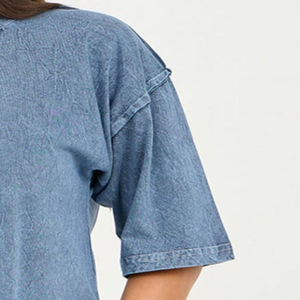 T-shirts pour femmes en coton et élasthanne, col rond, logo uni, streetwear, manches courtes, respirants, anti-rides, séchage rapide - Product Image 4