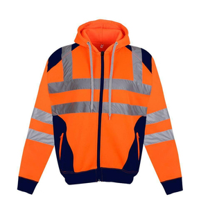 Wholesale Men's Long Sleeve Winter Safety Vest <b>Jacket</b> Custom High Visibility <b>Worker</b> Multi-Pocket Customized Collar Reflective - Product Image 1