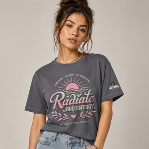 T-shirt imprimé pour femmes, coupe ample, décontracté, à manches courtes, en matière douce et respirante, pour les activités de plein air et le quotidien - Product Image 4