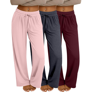 Pantalones Deportivos de Mujer Estilo Vintage con Cordón en la Cintura, Pantalones de Chándal de Forro Polar Lisos con Estampado Personalizado - Product Image 3