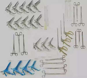 Enorme conjunto de 56 piezas de instrumentos quirúrgicos OB/GYN, espéculos de acero inoxidable alemanes, la base de los instrumentos de cirugía médica de Dentavex. - Product Image 2