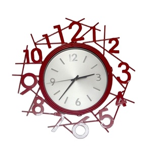 Good Selling Iron <b>Clock</b> Wall <b>Art</b> Hotel Home Office Bedroom Handmade Decorative Geometric Floral Design Luxury Metal Wall - Product Image 1