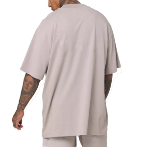 Timeless Casual Tee Men Summer Breathable Soft Cotton Cooling Crew Neck Short Sleeve Oversized Clean for Everyday Knitted - Product Image 5