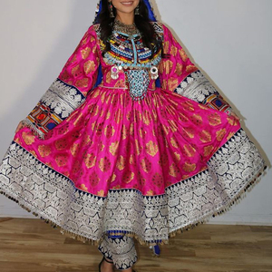Robe afghane Kuchi moderne faite à la main, écologique, longueur genou, pour femmes, brodée, vêtements ethniques, festivals, robe Kuchi afghane - Product Image 6