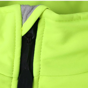 Veste de sécurité réfléchissante haute visibilité avec capuche, fermeture éclair et poches, vêtements de travail pour hommes - Product Image 6
