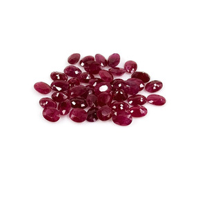 Rubis naturels de Birmanie, ovales calibrés 5x7mm, pierres précieuses facettées naturelles, prêtes à l'emploi pour la création de bijoux - Product Image 3