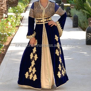 Navy <b>Blue</b> Middle East Fix Fashion High Quality Kaftan EID Arabic <b>Women</b> Dubai Islamic Clothing Muslim <b>Dresses</b> <b>for</b> <b>Women</b> - Product Image 1