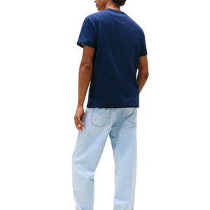 Camiseta de algodón para hombre de alta calidad al por mayor, camiseta de algodón para hombre, holgada, de manga corta, de color sólido, informal, básica. - Product Image 2