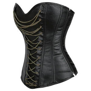 High Quality Women Leather <b>Corset</b> Genuine Cowhide Lace Up Fashion <b>Bustier</b> Custom OEM Factory - Product Image 2
