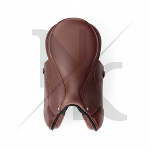 Silla de montar inglesa de cuero de vaca resistente de alta calidad con armazón de madera para exhibiciones y carreras de caballos, productos de la India. - Product Image 4