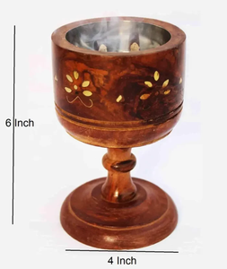 Brûleur d'encens en bois naturel élégant, porte-bâtonnets de parfum pour la décoration de salle de yoga, finition de qualité supérieure, durable toute l'année - Product Image 6