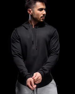 Sweat à capuche athlétique 420 GSM pour homme, 6 couleurs au choix, multicolore, pour l'hiver, l'entraînement, la gym, la course à pied, avec col à cordon - Product Image 4