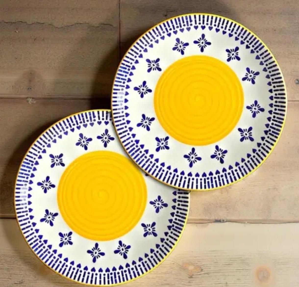 Hand-Painted Geometric Floral