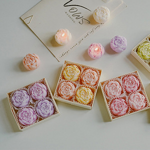 Valentine's Day <b>Gift</b> Rose <b>Candle</b> Romantic Scented Soy Wax <b>Candle</b> Premium Rose Scented Valentine's Day <b>Gift</b> <b>Candle</b> Handmade Rose - Product Image 3