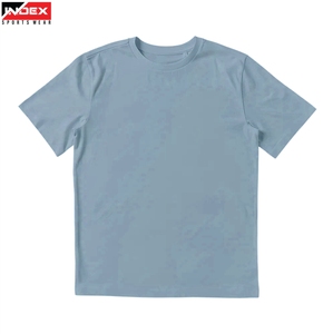 Camiseta de Manga Corta con Cuello Redondo de Color Sólido de Calidad para Hombre, Poliéster/Algodón, Ecológica, Transpirable, Informal, para Uso Diario - Product Image 1