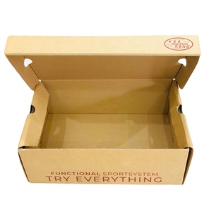 Self Erecting Shoes Carton Box Offset <b>Printed</b> Logo Recyclable Eco-Friendly Recycled Materials Corrugated <b>Packaging</b> Household - Product Image 6