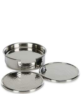 Premium Metal Coaster Set For Modern Home Decor Offering Durable Drink <b>Protection</b> And Stylish <b>Table</b> Presentation - Product Image 2