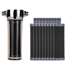 Filtre de douche double Moolmang avec recharge 9 pièces certifié NSF 177 372, 3200 gallons, élimine le chlore et les contaminants lourds - Product Image 1