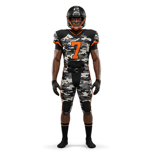 Conjunto de Uniforme de Fútbol Americano de Camuflaje para Hombre Adulto, Impresión Digital, Kit de Protección con Casco - Product Image 5