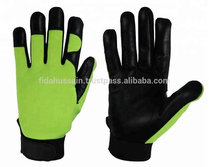 Venta al por mayor Guantes de trabajo de cuero de cabra Protección de manos Guante DE SEGURIDAD Guantes de Trabajo Guantes de cuero mecánico de Pakistán - Product Image 6