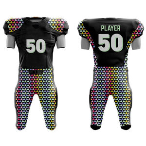 Uniforme de football américain pour hommes, ensemble sportif avec design et logo personnalisés, fabriqué au Pakistan. - Product Image 4