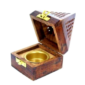 Handcrafted Wooden Incense Burner for <b>Oud</b> & Fragrances Traditional Aromatherapy <b>Diffuser</b> with Cultural Decor for Home - Product Image 1