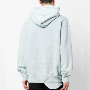 Sudaderas con capucha de estilo moderno para hombre, con lavado ácido, hechas de tela de algodón mezclado para actividades diarias cómodas y looks para fines de semana al aire libre. - Product Image 3