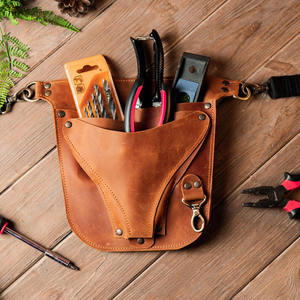Ceinture porte-outils en cuir véritable de qualité export, conçue pour l'usage commercial en atelier de fleurs, avec outils multifonctionnels - Product Image 1