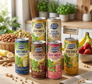 Servicio OEM, Bebida de Leche de Soya Enlatada de 330 ml con Sabor a Frutas y Chocolate para Adultos y Niños - Product Image 6