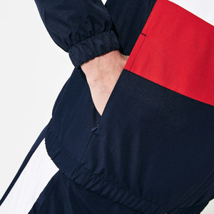 Ensemble de survêtement décontracté pour homme de qualité supérieure. Veste légère à fermeture éclair et pantalon de jogging à rayures latérales. Tissu réversible respirant et écologique - Product Image 4