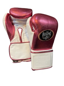 Guantes de Boxeo Profesionales No Boxing No Life de Cuero Vacuno Premium, Ligeros, con Correa de Muñeca Ajustable y Cierre de Gancho y Bucle - Product Image 2
