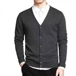 Fabricant de vêtements Hosten Greek Enterprises, cardigans en coton de haute qualité, sur mesure, pour hommes, anti-rides, col en V - Product Image 3